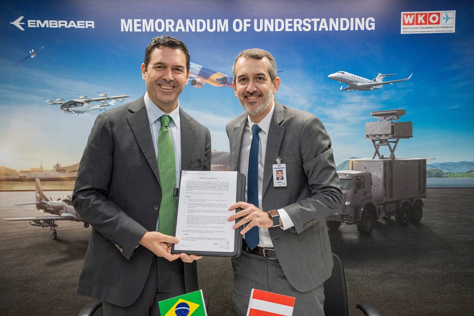 Embraer e AICAT estabelecem parceria para impulsionar a indústria aeroespacial na Áustria
